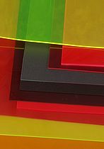 Próbki materiału na kurtyny PCV